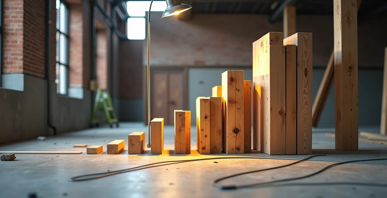 Planning de chantier avec jalons et dépendances montrant l'effet domino des retards